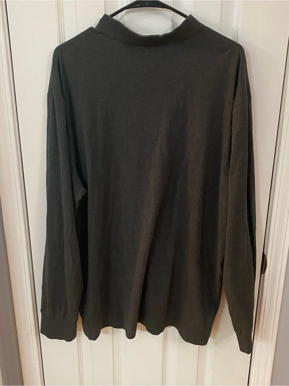 Polo Ralph Lauren Pima Soft Touch Long Sleeve Polo Shirt XXL Gray Classic Pony